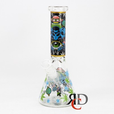 WATER PIPE GLOW IN DARK BEAKER WP1289 1CT